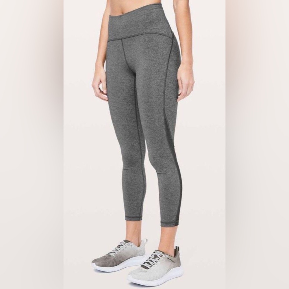 Lululemon Athletica Gray Train Times 7/8 Leggings